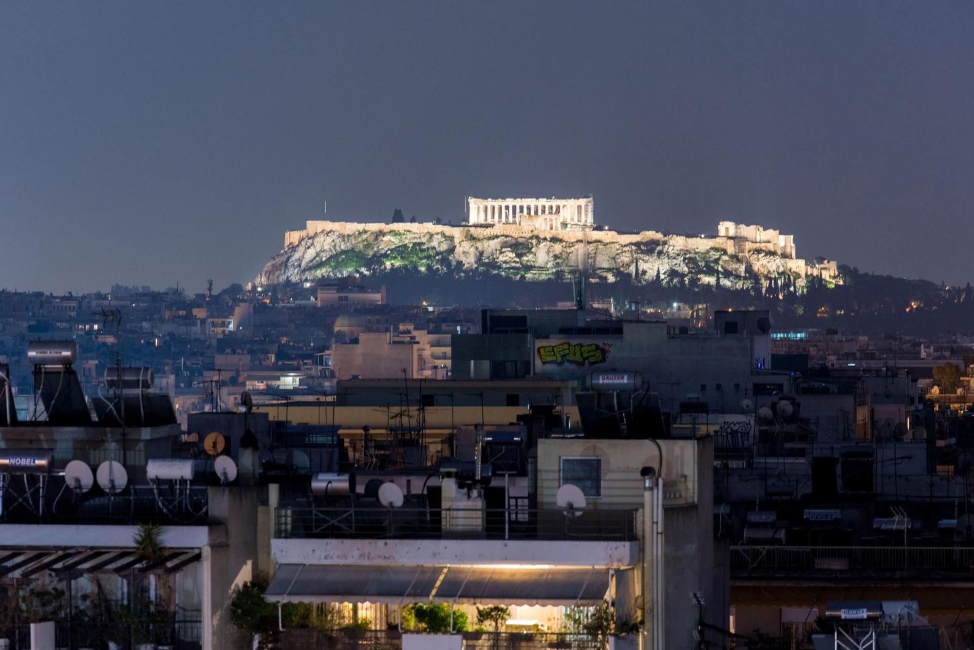 Athens & Acropolis View 7Th Floor Apartment Bagian luar foto